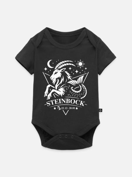 Capricorn Zodiac Sign - Baby Premium short-sleeve bodysuit - black