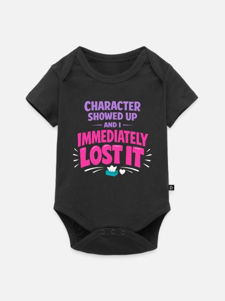 Anime-fangirl Schreit Anime-reaktion - Baby Premium Kurzarmbody - Schwarz