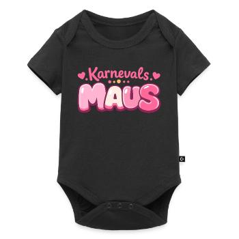 Karnevalsmaus Köln – Jeck im Fastelovend - Baby Premium Kurzarmbody - Schwarz - Vorne