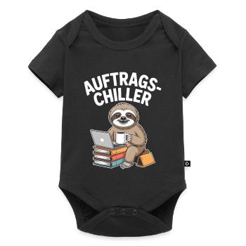 Order Chiller Order Chiller Office Sloth - Baby Premium short-sleeve bodysuit - black - Front