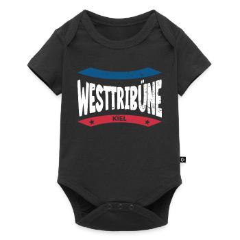Kiel Stadium West Stand Hoodie, Shirt, Bag - Baby Premium short-sleeve bodysuit - black - Front