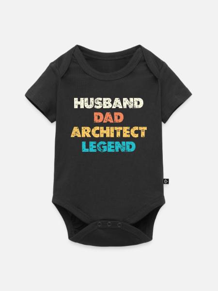 Husband Dad Architect Legend - Baby Premium Kurzarmbody - Schwarz