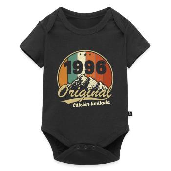 1996 Vintage Retro Birthday Gift - Baby Premium short-sleeve bodysuit - black - Front