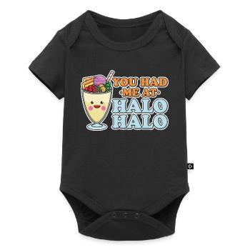 Tu m’as eu à Halo Halo Graphique de dessert philippin - Body à manches courtes Premium Bébé - noir - Devant