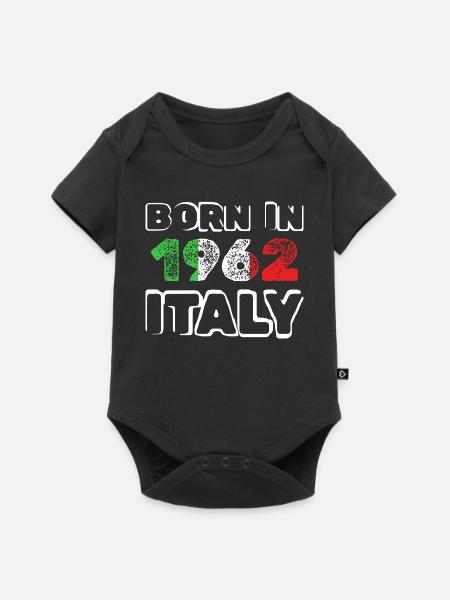1962 - Baby Premium Kurzarmbody - Schwarz
