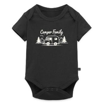 Camper Family Natural idyll - Baby Premium short-sleeve bodysuit - black - Front