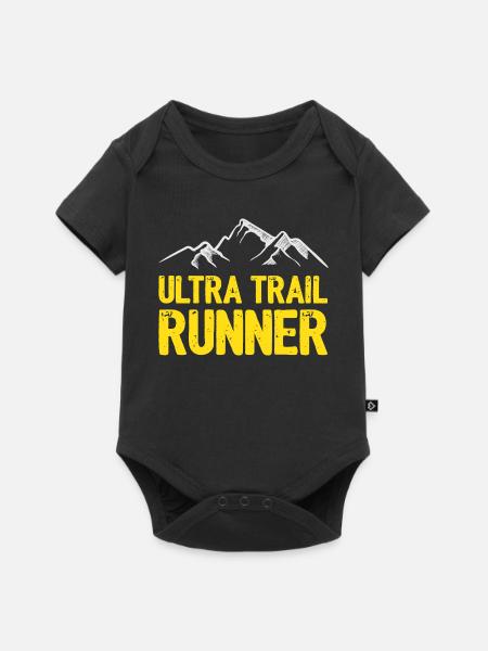 Ultra Trail Runner - Baby Premium Kurzarmbody - Schwarz