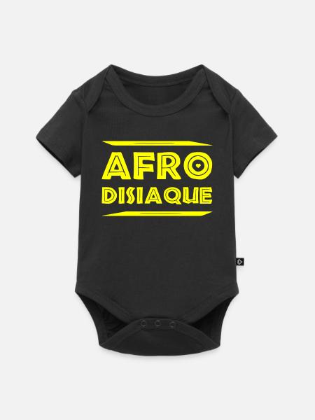 AFRO-DISIAQUE! - Baby Premium Kurzarmbody - Schwarz
