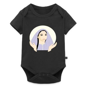 MARY St. Mary | Convent Woman | Woman with headscarf - Baby Premium short-sleeve bodysuit - black - Front
