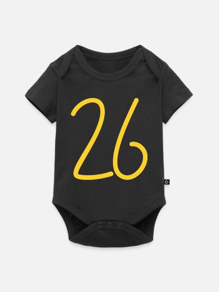 26 - Baby Premium Kurzarmbody - Schwarz