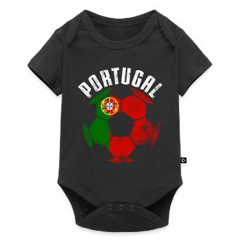 Portugal Fußball - Portugal Soccer - Baby Premium short-sleeve bodysuit - black - Front