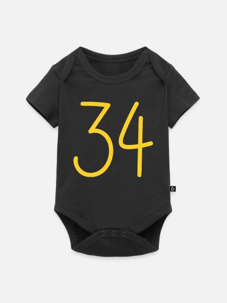 34 - Baby Premium Kurzarmbody - Schwarz