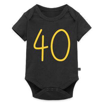40 - Body à manches courtes Premium Bébé - noir - Devant