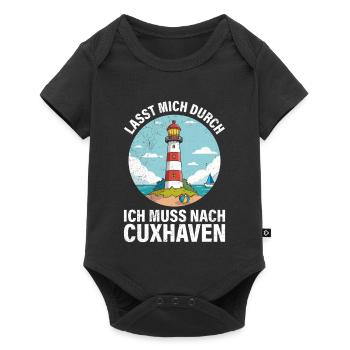 North Sea Holiday I HAVE TO GO TO CUXHAVEN Fun - Baby Premium short-sleeve bodysuit - black - Front