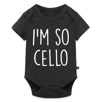 Cello Violin - Baby Premium short-sleeve bodysuit - black - Front