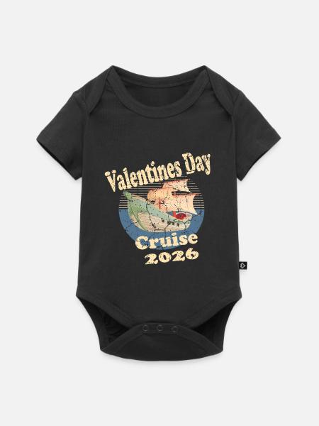 Valentines day Cruise 2026 - Baby Premium short-sleeve bodysuit - black