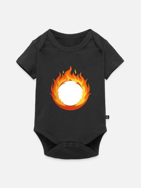 Ring des Feuers - Baby Premium Kurzarmbody - Schwarz