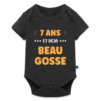 7 ans - Body à manches courtes Premium Bébé - noir - Devant