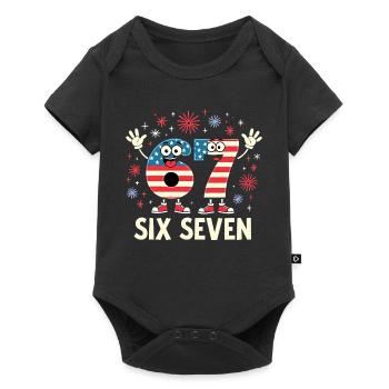 US Flag 67 Memes Six Seven - Baby Premium short-sleeve bodysuit - black - Front