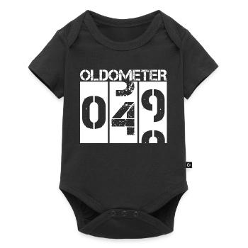 Oldometer 49 to 50 Funny 50th Birthday Art - Baby Premium short-sleeve bodysuit - black - Front