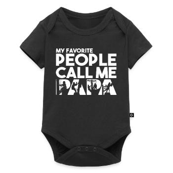 Ouvrier de ligne Papa Électricien Lineman Fête des pères - Body à manches courtes Premium Bébé - noir - Devant