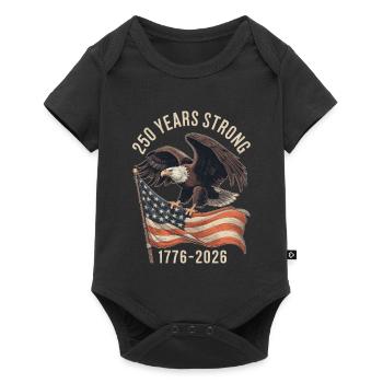 250 Years Strong 1776–2026 - Baby Premium short-sleeve bodysuit - black - Front