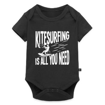 Kitesurfing is all you need - Baby Premium short-sleeve bodysuit - black - Front