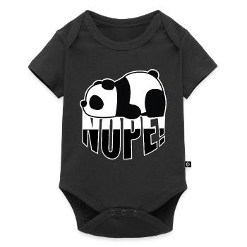 Panda Non - Body à manches courtes Premium Bébé - noir - Devant