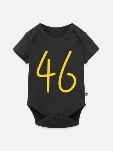 46 - Baby Premium Kurzarmbody - Schwarz