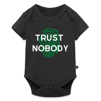 WIDM – Vertraue niemandem. - Baby Premium Kurzarmbody - Schwarz - Vorne