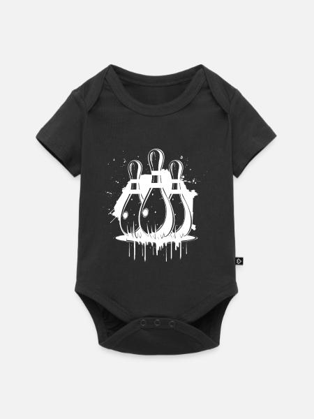Bowling - Baby Premium Kurzarmbody - Schwarz