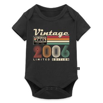 Original 2006 Vintage Vintage Birthday Retro - Baby Premium short-sleeve bodysuit - black - Front