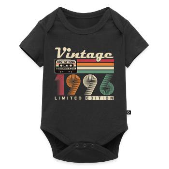 Original 1996 Vintage Vintage Birthday Retro - Baby Premium short-sleeve bodysuit - black - Front