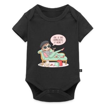 I'm capricious and so - Baby Premium short-sleeve bodysuit - black - Front