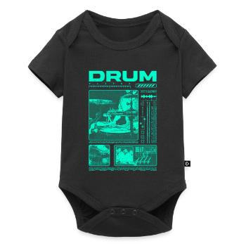 Batteur rock Drumplayer Streetwear - Body à manches courtes Premium Bébé - noir - Devant