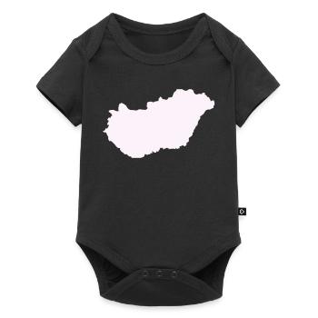 Ungarn Land - Baby Premium Kurzarmbody - Schwarz - Vorne