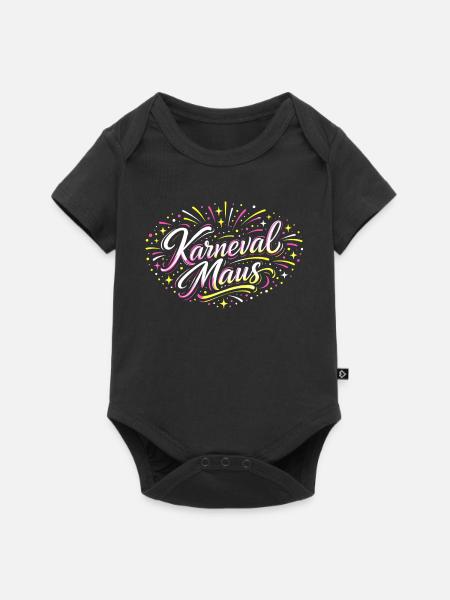 Kölner Karnevalsmaus Alaaf Lustig Fasching Geschen - Baby Premium Kurzarmbody - Schwarz