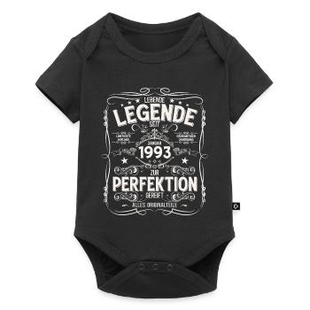 33. Geburtstag Legende Januar Jahrgang 1993 - Baby Premium Kurzarmbody - Schwarz - Vorne