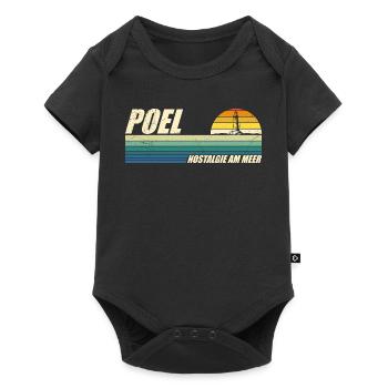 Baltic Sea POEL NOSTALGIA BY THE SEA Retro Funny - Baby Premium short-sleeve bodysuit - black - Front