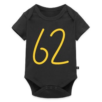 62 - Baby Premium Kurzarmbody - Schwarz - Vorne