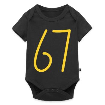 67 - Baby Premium short-sleeve bodysuit - black - Front