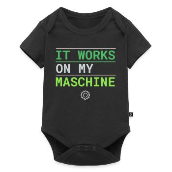 It Works On My Machine - Developer Excuse - Baby Premium short-sleeve bodysuit - black - Front
