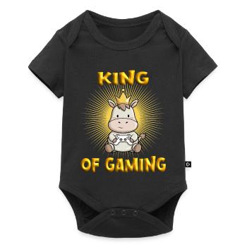 Jeux Accros aux Jeux - Body à manches courtes Premium Bébé - noir - Devant