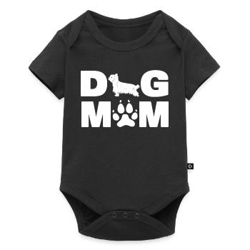Dog Mom Yorkshire Terrier Yorkie Paw Dog Dad Mom - Baby Premium short-sleeve bodysuit - black - Front