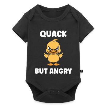 Caneton furieux: Quack But Angry - Body à manches courtes Premium Bébé - noir - Devant