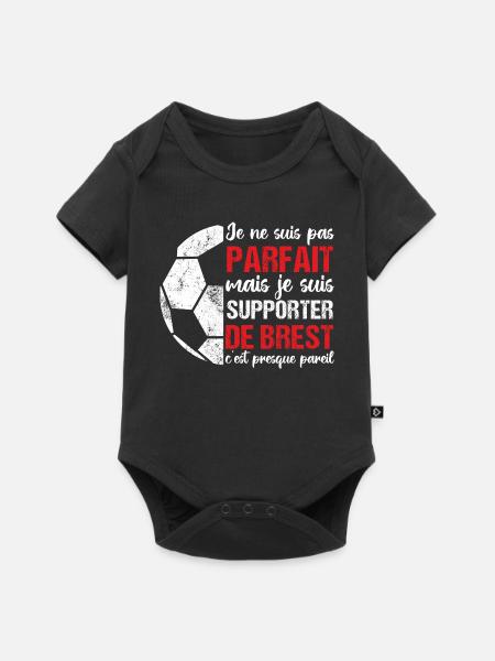 Brest-Supporter Brest Fußballgeschenk - Baby Premium Kurzarmbody - Schwarz