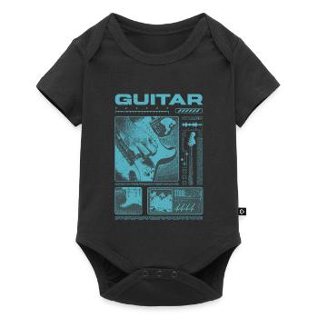 Guitariste Guitariste Rock Musicien streetwear - Body à manches courtes Premium Bébé - noir - Devant