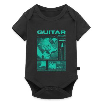 Guitariste Guitariste Rock Musicien streetwear - Body à manches courtes Premium Bébé - noir - Devant