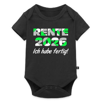 Pension 2026, I'm done - Baby Premium short-sleeve bodysuit - black - Front