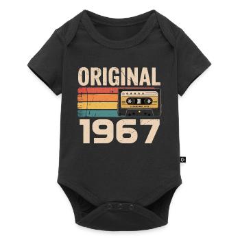 Original 1967 Vintage 1967 Rétro Anniversaire - Body à manches courtes Premium Bébé - noir - Devant